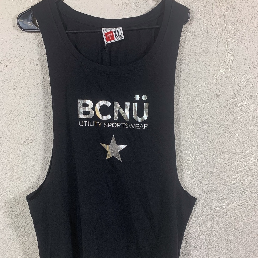 NWT BCNU Mens XL Black Muscle Tank Top